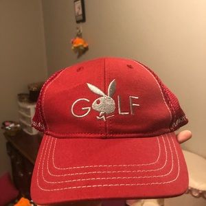 Red Playboy Golf cap